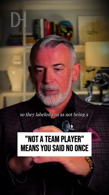 “Not a team player” means you said no.  One time. After a hundred yeses nobody t