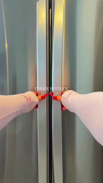 ASMR FRIDGE RESTOCK 🎧🍏🍓 — Tap the link in bio to shop all my fridge favorites