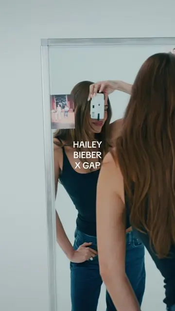 direct 🔗 in bio <3 drops tmr 👖🩵 #gap #haileybieber #collab #jeans #bieber 