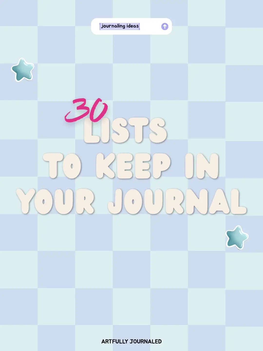 If you need some journal inspo swipe through for 30 lists you can keep in your j