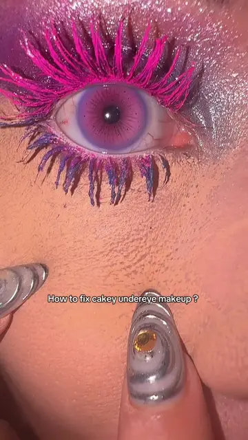 How to fix cakey undereye makeup ??? #cakeymakeup #makeup #beauty #skincare #eye