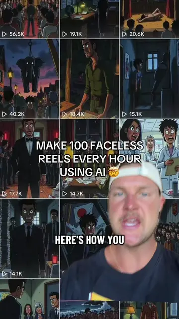 Comment “Faceless” and ill send you the link 👇  Faceless videos are getting 20+