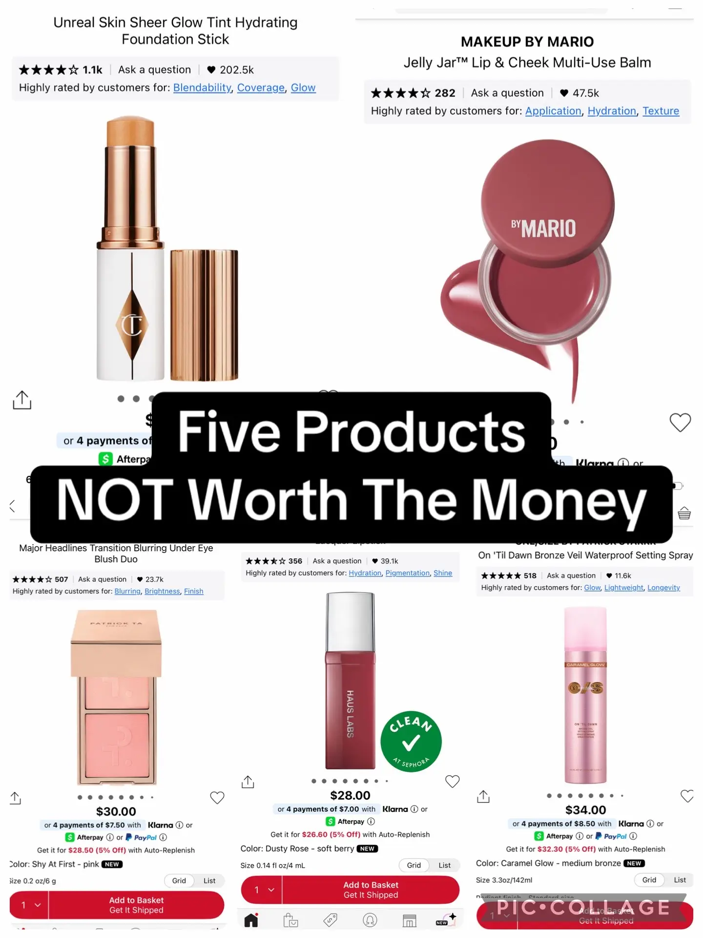 Five makeup products not worth the money! These are some of my biggest let downs