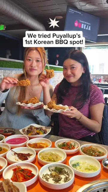We tried one of Puyallup’s first Korean BBQ spots!  🔥🥩 The space is huge, spot