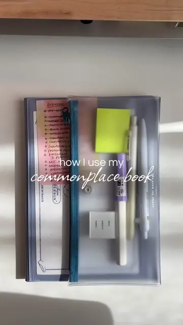 my #commonplacebook system featuring my @ダイゴー株式会社 A5 notebook and cover duo! 💖 