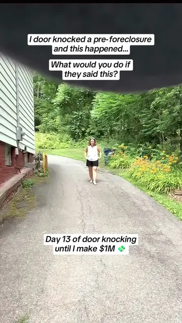 Day 13 of door knocking until I make $1M  This one was not a yes. But it also wa