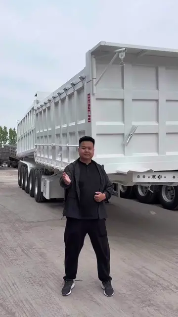Heavy Duty Dump Semi Trailer, built with high-quality steel for large-capacity t
