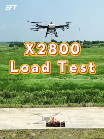 The drone payload challenge test is here.💪 🚁EFT X2800 heavy‑lift frame support