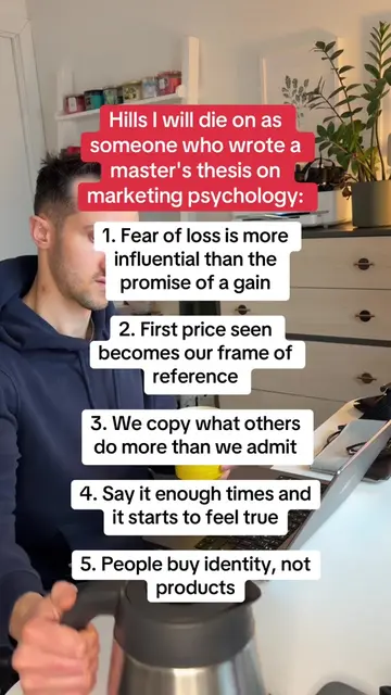 More context ↴ 1. Fear of loss is more persuasive than the promise of gain. Peop