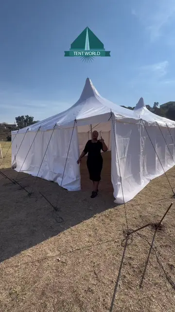 Make your next event stand out with the Tent World 7x12 Classic Tent. Spacious, 