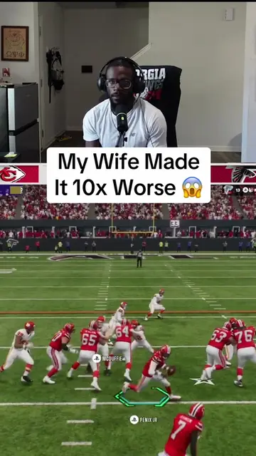 She didn’t even know what just happened 😂 #uncletone #madden27 #powercouple 