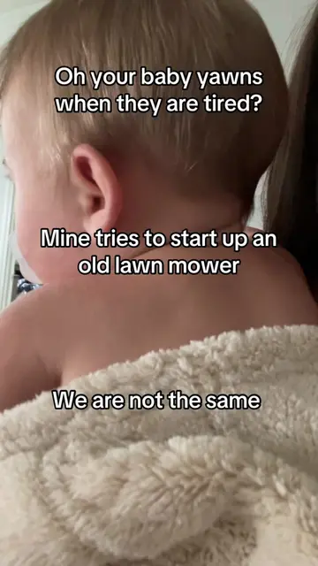 I know she is close to going to sleep whenever she makes that noise. Once it sta