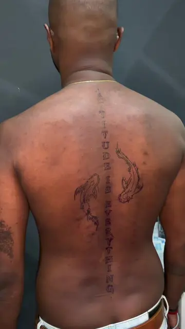 CELESTE INK SKOOL STUDIO Artist : Akash #backtattoo #spinetattoo  #besttattoosho