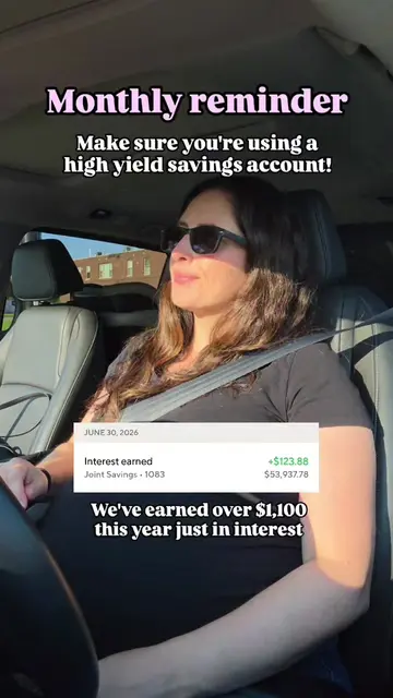 go open up a high yield savings account right now if you don't already have one!