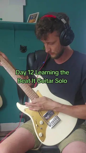 Playing along to the original solo at 60% speed. It will all slowly start to fit