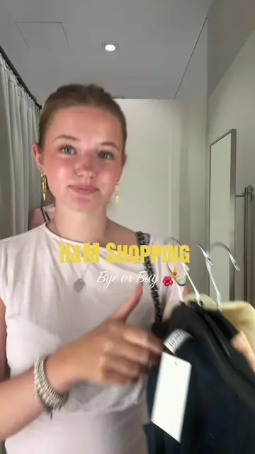 Kennt ihr schöne gelbe Hosen ?💗 #HandM #shoppingfun #buyorbye #shoppingvlog #tr