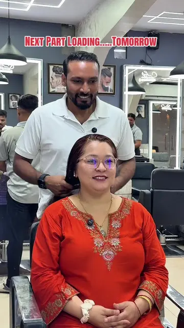 Our lovely client from Kalikanagar visited us for a Hair Color Correction and Na
