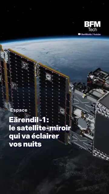 Les États-Unis envoient un miroir géant dans l'espace 🛰️  Un satellite‑miroir v