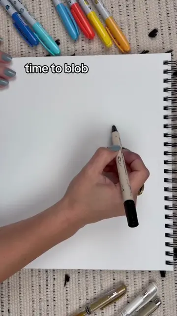 relax your face and start BLOBBING, my friend 🫟😌 ART SUPPLIES USED: - Canson m