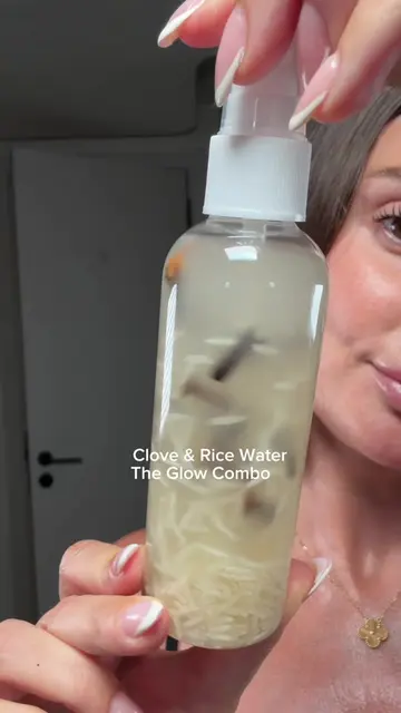 Clove & rice water: the perfect combo for glowing, acne, healthy skin ✨🍚 #skin 