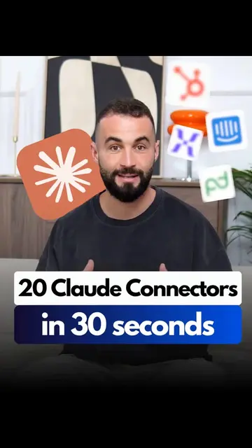 🔥 20 Claude connectors that actually run your work. Save this – you'll want it 