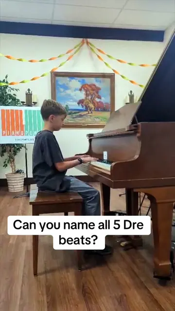 12 year old JJ does @Dr. Dre beats for his #pianorecital #jjq #qbrothers #early2