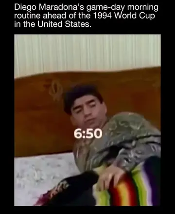 Maradona's World Cup Routine ⚽ #maradona #football #worldcup #legend #fyp