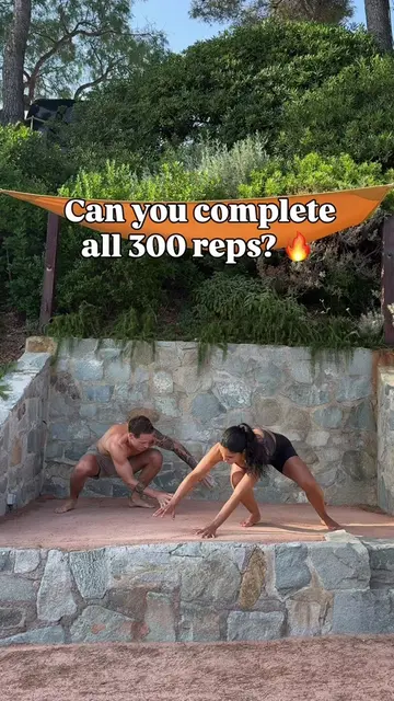 Tag your favorite workout partner and go for this 300 rep challenge together 🔥 