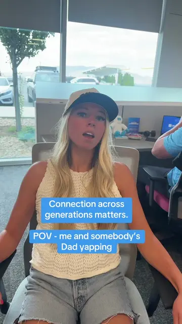 Connection accross generations matters.  POV - me and somebody’s Dad yapping 8 h