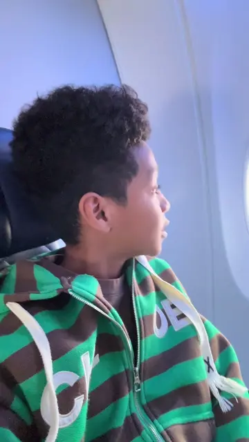 About to take off! ✈️ Anthony is so excited, but also a little bit nervous. A ne