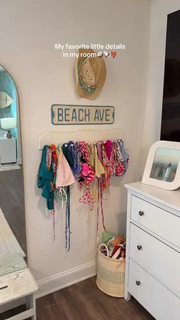 I love my beachy room🤍 #beach #room #beachhouse #inspo #decor 