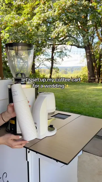 Let’s set up my coffee cart for a wedding✨ ig: @simply_coffeeco  #simplycoffeeco