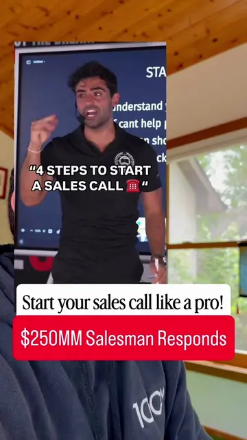 Reacting to Daniel G sales call tip 👆 #highticketsales #closing 