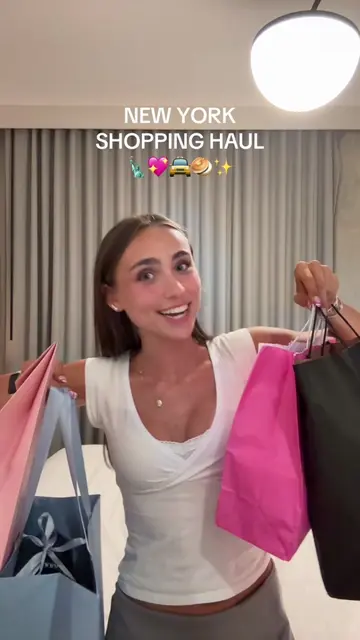 new york shopping haul 🤗🤗 went a little overboard in brandy oops #fyp #haul #n