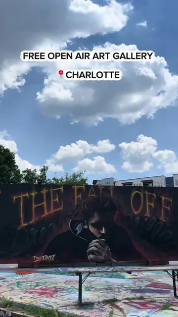Located at 2200 N Brevard Street, Charlotte, NC 28206, this vibrant outdoor art 