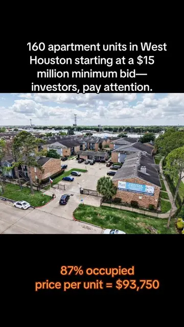 160 units. 87% occupied. $93,750 per door. Now that’s a deal worth looking at. T