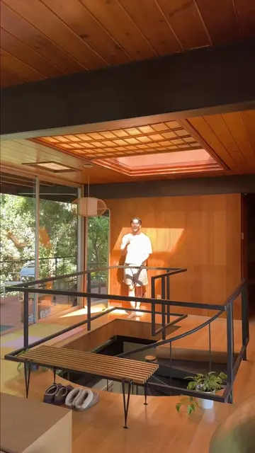 A quick tour of the entryway area of our Japanese inspired midcentury home! #jap