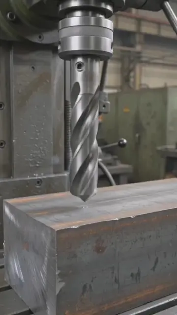 Heavy Drill Press in Action #DrillPress #Steel #Engineering #Factory #Shorts 