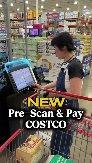 🔥Pre-scan & pay station at Costco!! #costco #prescan 