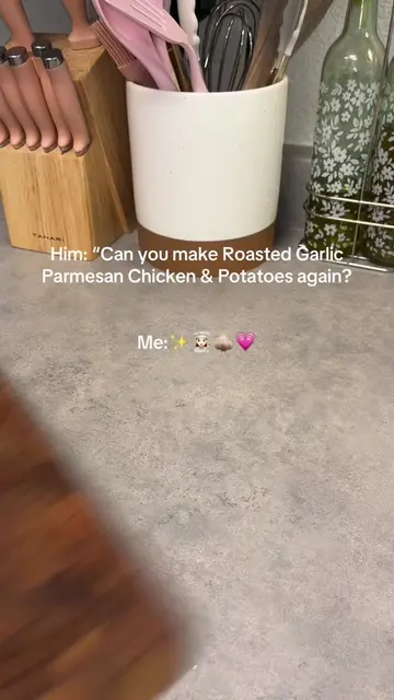 Roasted Garlic Parm Chicken & Potatoes✨🧄🤯 I could eat this everyday! #recipeid
