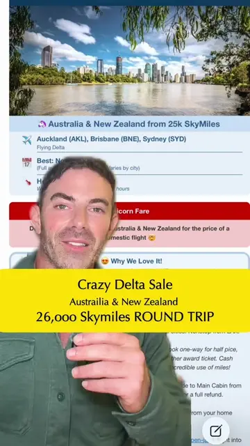 Insane Delta Sale to Australia that mayyyy be a mistake but it’s currently LIVE!