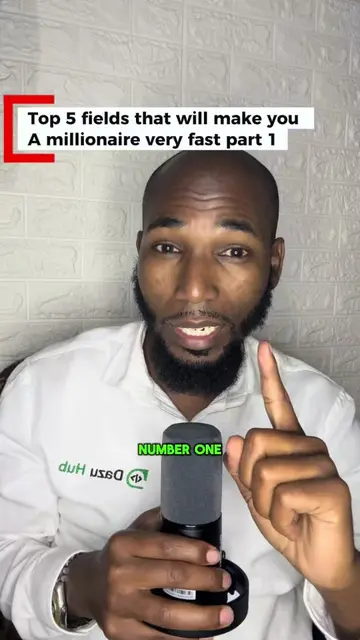 Top 5 fields that will make you a millionaire faster. 1. Real Estate 2. Health 3