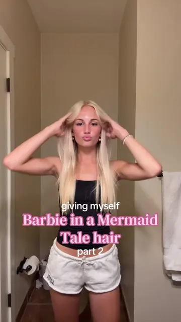 Went a little darker this time! 💗🎀🌸 #barbie #barbieinamermaidtale #pinkhair #