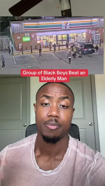 Nothing about this is acceptable. This group of young black men are beating the 