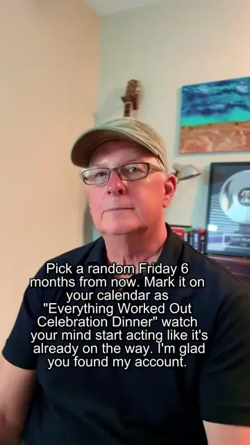 👇😎 Try this today. Open your calendar. Pick a random Friday six months from no