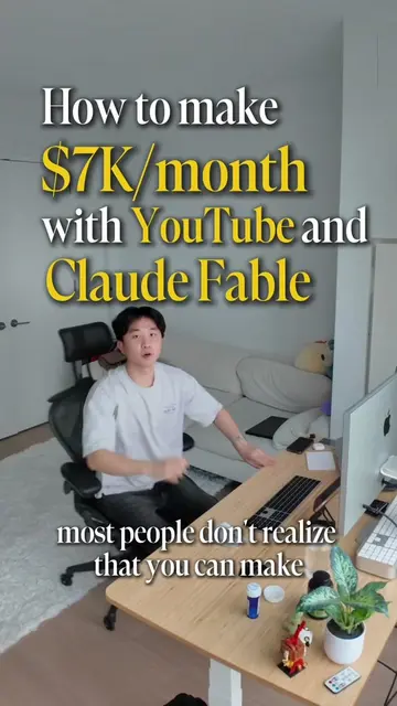 How to make $7k/month on youtube automations with Claude Fable #ai #Tech 