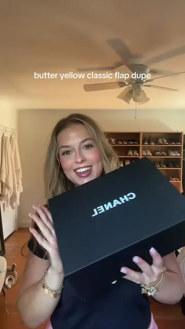 Butter yellow classic flap🧈💛 #dh8 #yellowapphaul #yellowappfinds #dh8finds #ch
