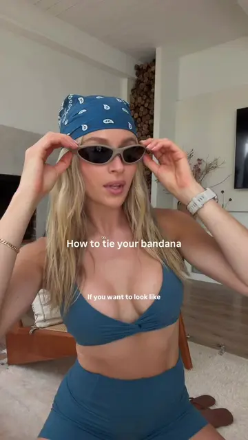 Step 1 to becoming the cool hiking girl is to know how to tie your bandana