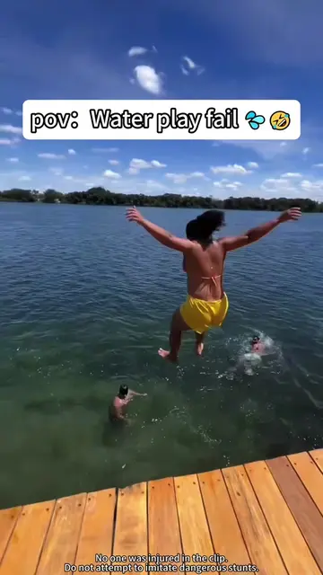 Water play fail 🌊💥🤣#water #fyp #funny #viral #fail 