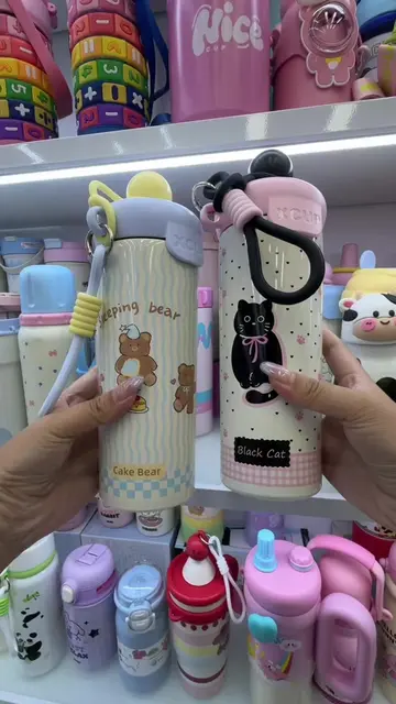Super‑cute 500ml stainless‑steel kids tumbler. 304 stainless‑steel material, por